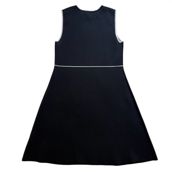 DEX Black Knit Fit and Flare Dress with Contrast White
Piping - Size XL - Picture 10 of 11